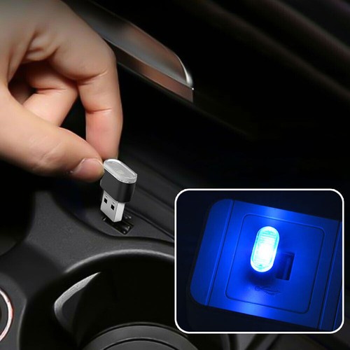 Mini usb blu led auto - blu,