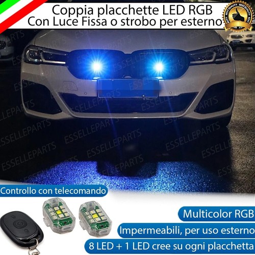 Coppia placchette led - led, rgb